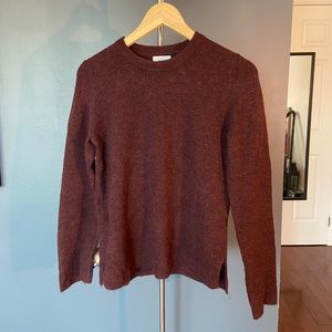 Old navy sweater, used, pilling, small, maroon